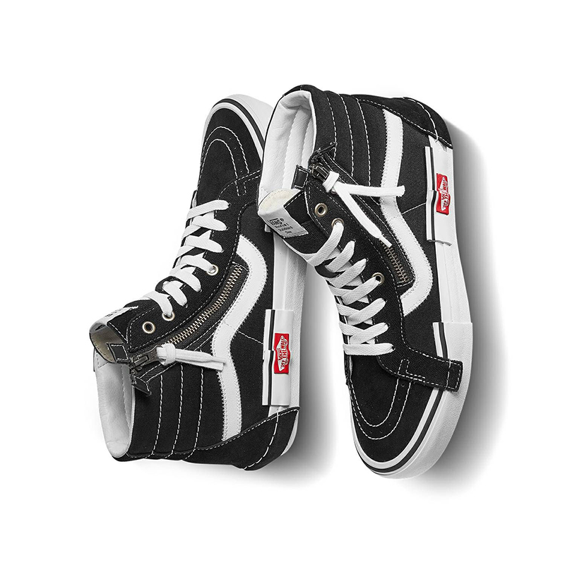 vans范斯男女鞋板鞋sk8-hi cap经典解构拉链休闲鞋时尚潮流帆布鞋vn0
