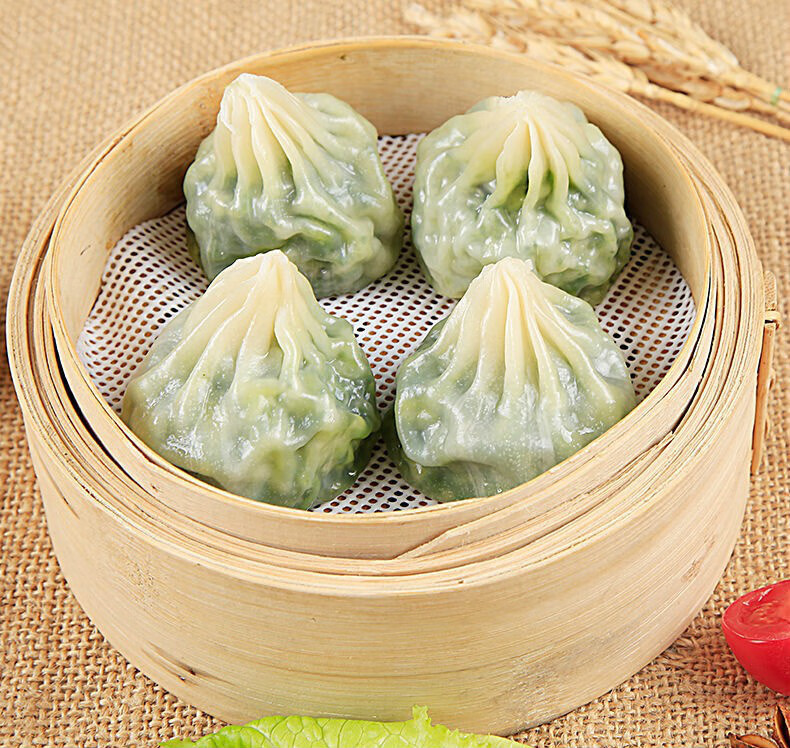 水晶薄皮素包小笼包半成品灌汤速冻粉丝素什锦包子早餐面点胜雅迎轩