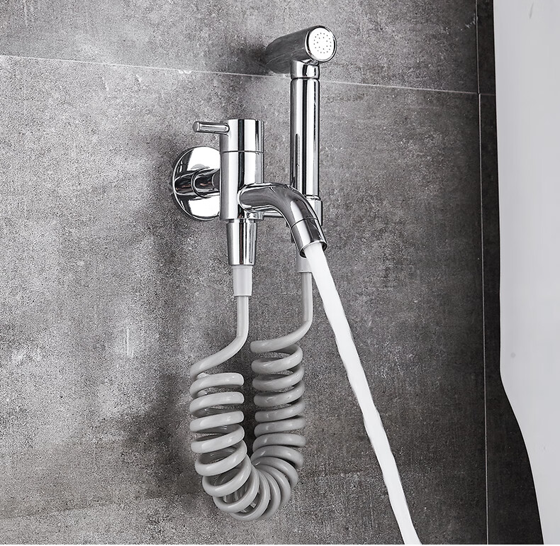 厕所高压喷头冲洗水龙头 卫生间浴室伴侣妇洗器 b2款:马桶喷枪套装(双