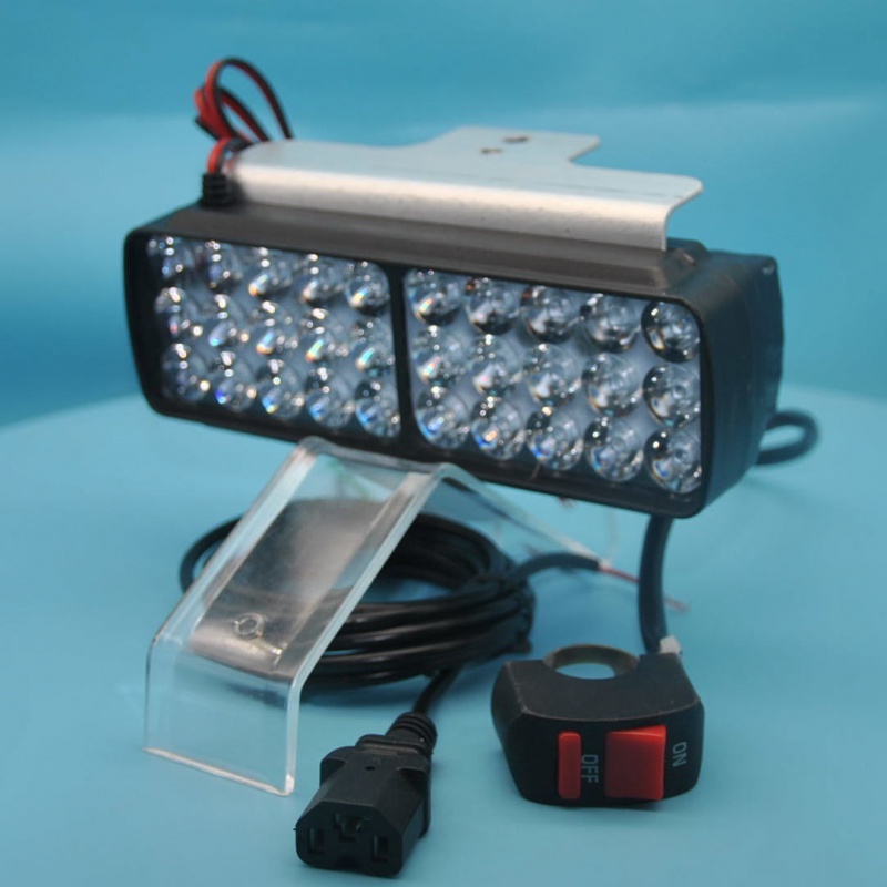 电动车前灯led灯 摩托车超亮大灯电动车改装led灯三轮车聚光防水灯 超