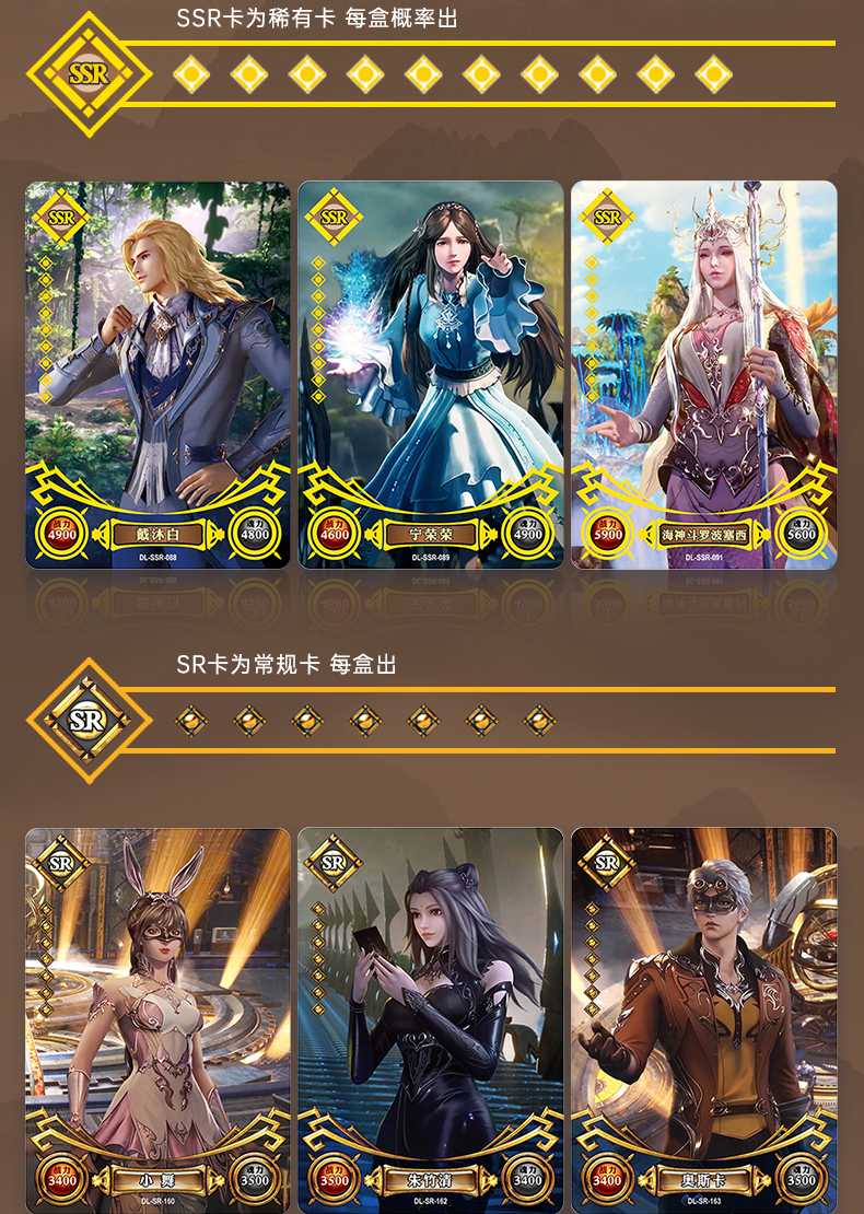 mr卡周边武魂卡册玩具卡牌栩傲致第2弹传奇版1盒120张斗罗大陆卡片