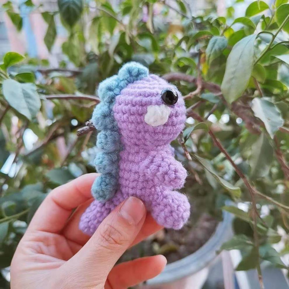 年货促销2021创意自制编织玩偶迷你小动物玩偶娃娃挂件材料包毛线编织