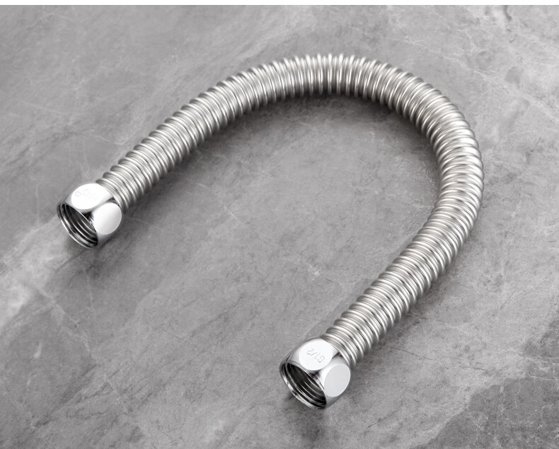 304不锈钢波纹管4分热水器冷热水硬波软管台盆防爆管进出水管定制45米