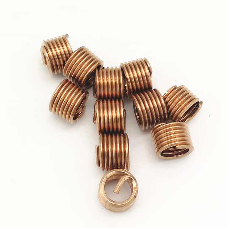 磷青铜钢丝螺套无磁性铜牙套螺纹护套m2m2.5m3m4m5m6m8m10 m16*1.