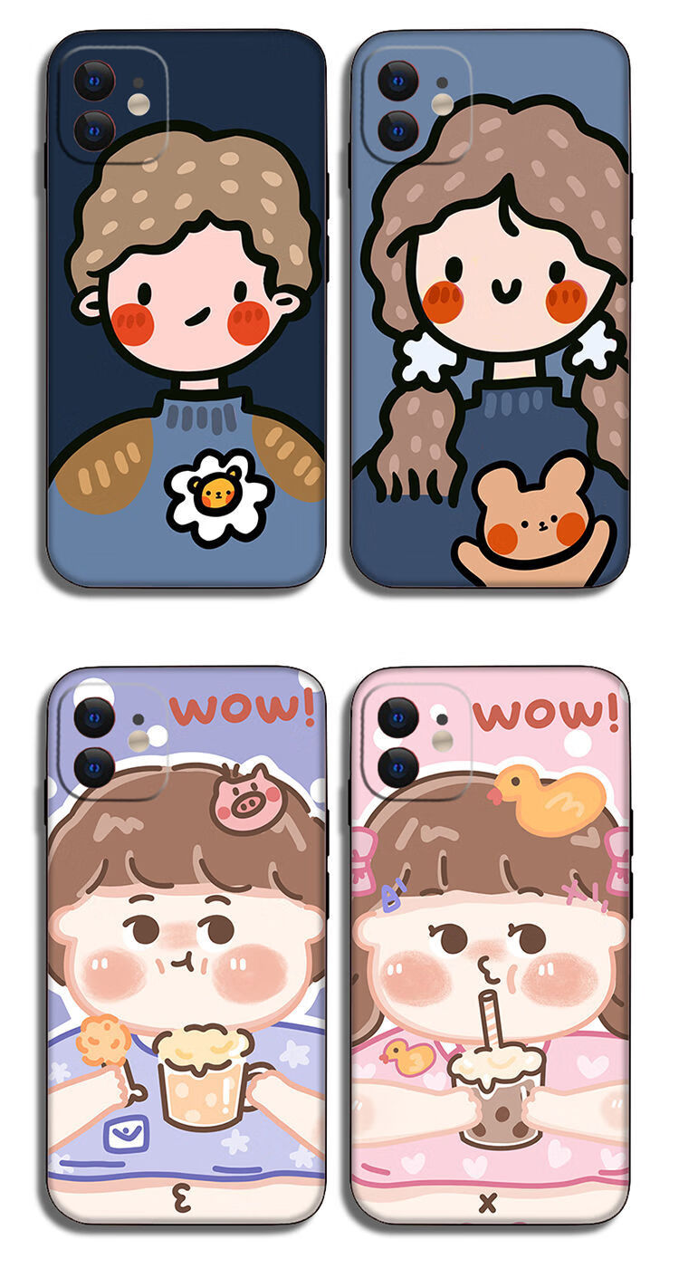 情侣手机壳定制任意机型11苹果1211vivoiqoo5p40oppoa92s 4图案左 右