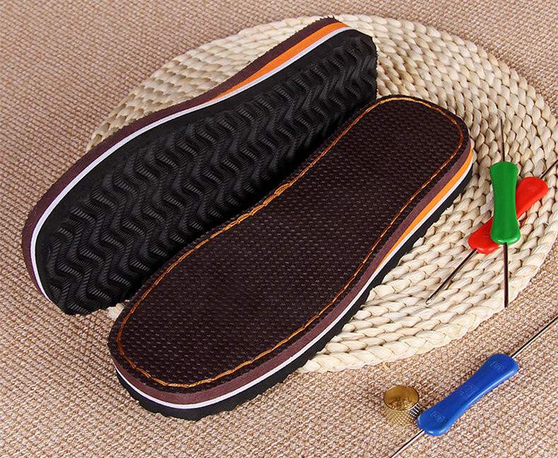 孺子牛腾龙鞋底子勾拖鞋毛线鞋棉拖鞋批发防滑耐磨手工编织鞋底子腾龙