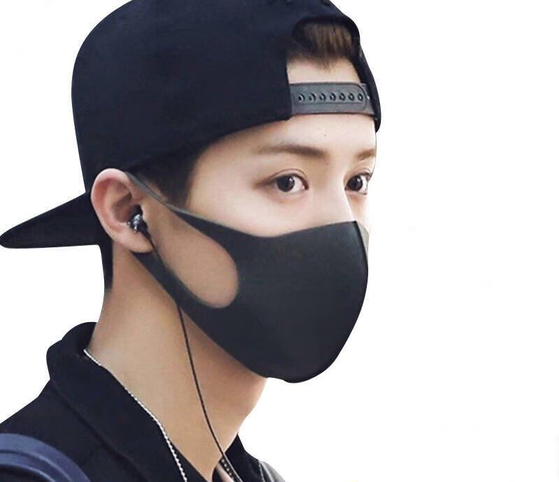 lucaly明星口罩肖战王一博同款海绵口罩轻薄防尘透气可水洗新款男女