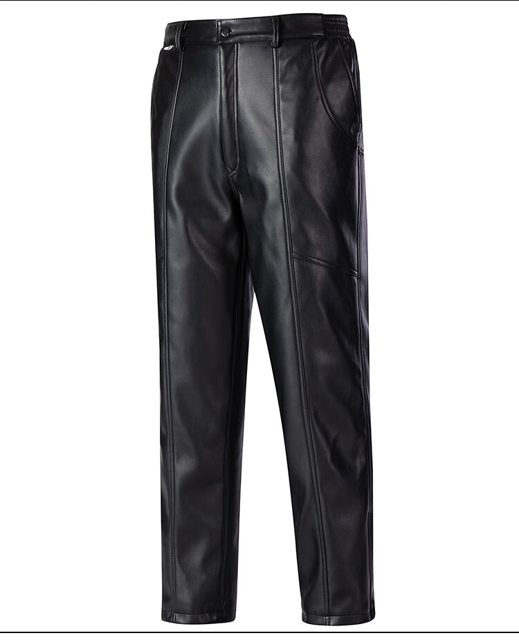 羊皮裤男加绒加厚保暖皮裤男真皮加绒加厚皮毛一体裤防水防寒摩托车