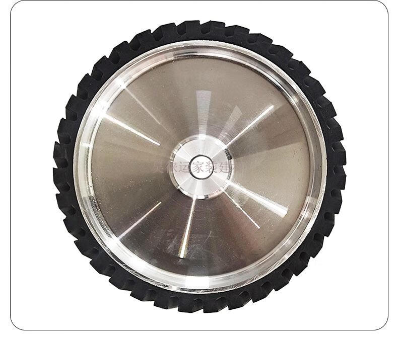 加厚斜纹砂带机橡胶轮抛光机铝芯橡胶打磨轮支持非标橡胶轮子批发 75*