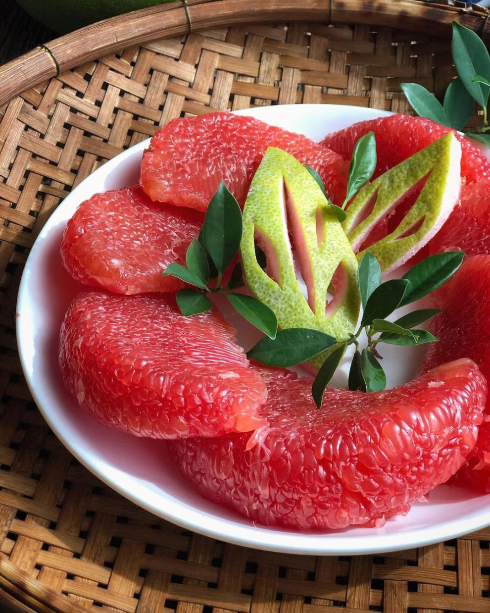 晨臻泰国红宝石柚2颗新鲜水果土豪柚子青皮红心柚皇室金柚1个装