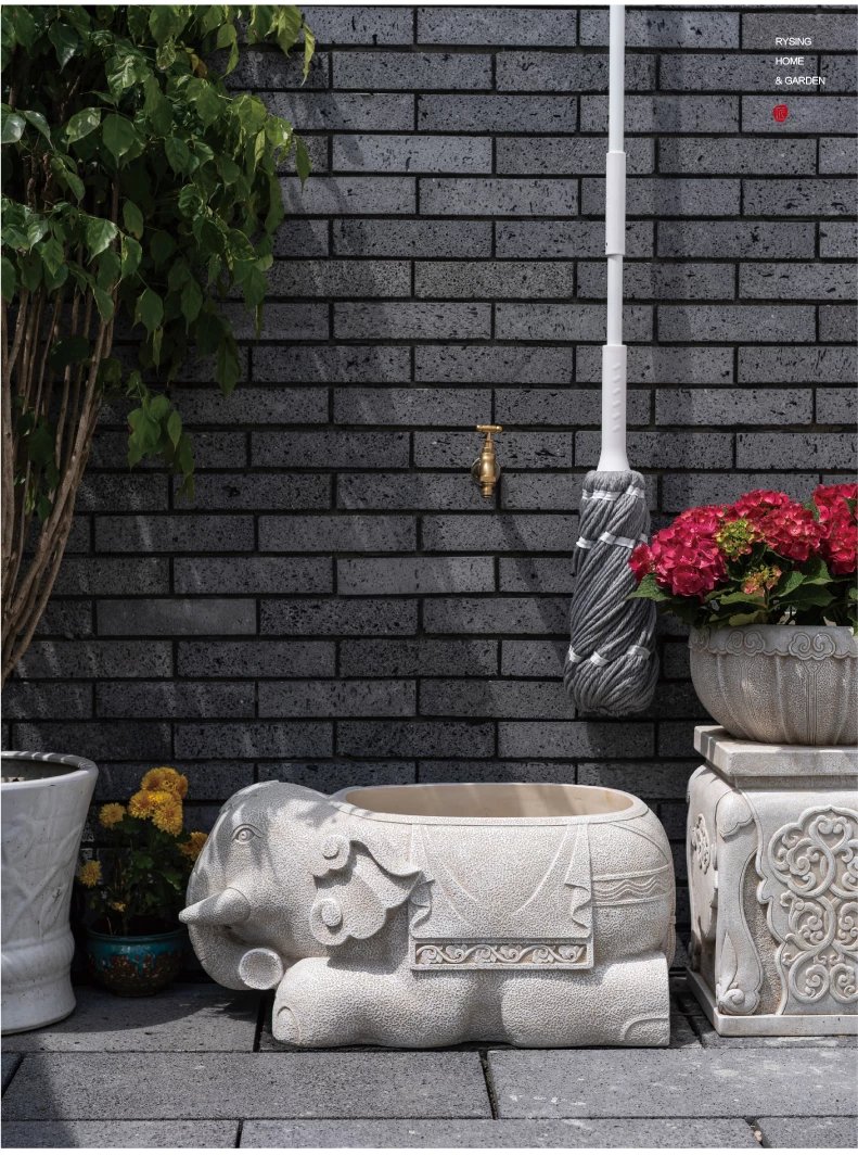 新中式花园布置摆件 创意户外庭院拖把池别墅景观造景装饰水池 户外