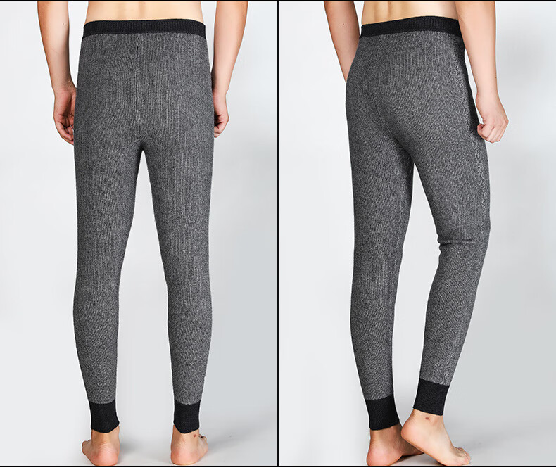 2021冬季羊绒裤男士厚款羊毛裤针织无缝弹力毛线裤打底高腰保暖裤