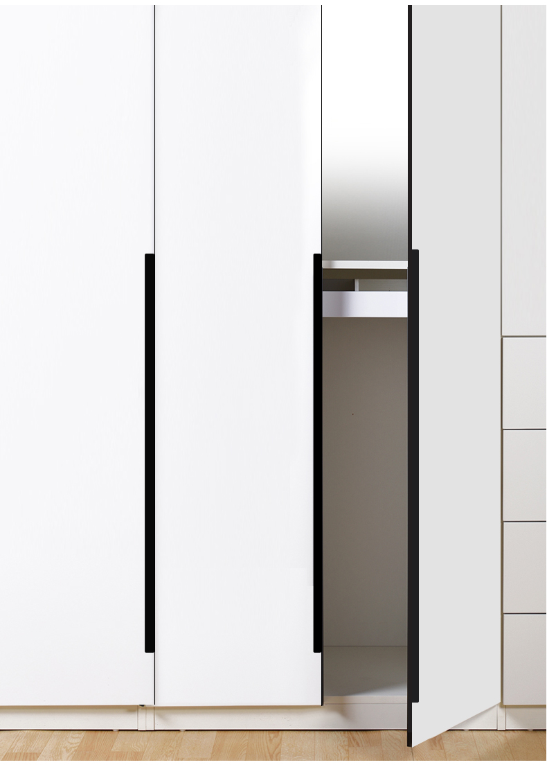 现代简约通体封边衣柜门拉手拇指加长款通顶超长柜子隐形门缝把手