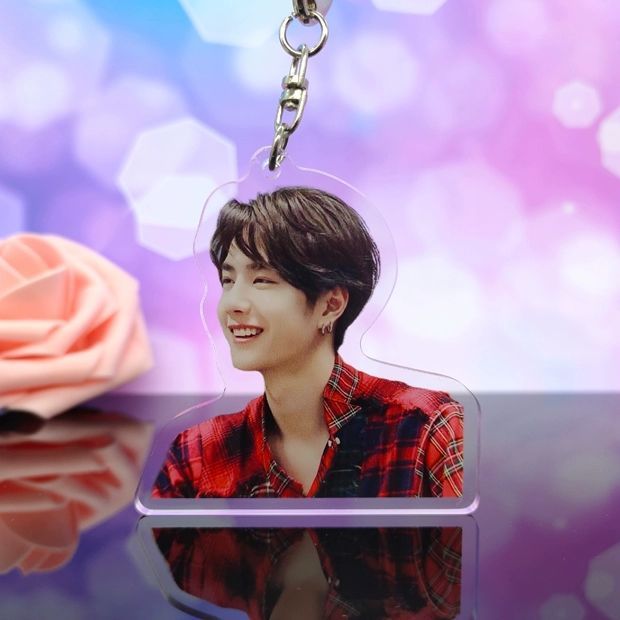 双面夹层亚克力钥匙扣包包挂件挂饰周边应援创意礼品 王一博01【图片