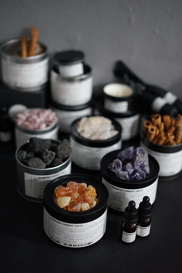 2021新款香薰石 钻石森林无火香熏家用香氛室内水晶石持久扩香石车载