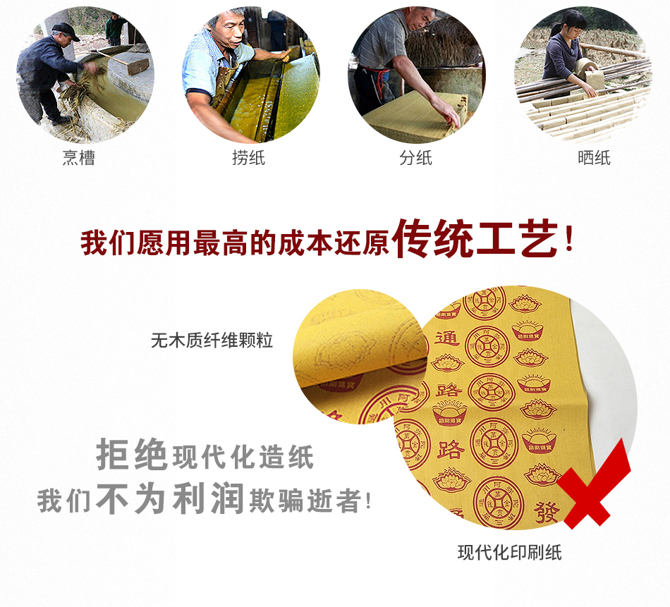 纸钱 扫墓用品 黄纸大张烧纸传统打孔钱纸老式捆纸清明鬼节上坟扫墓