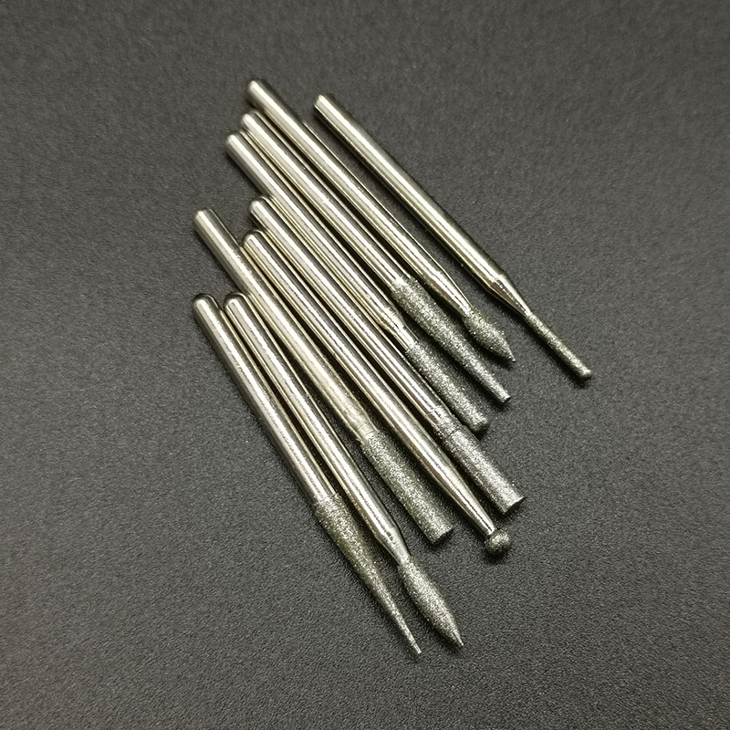 打磨机磨头火石仔电动气动砂轮金刚石抛光小型打磨模具玉石电磨头圆柱