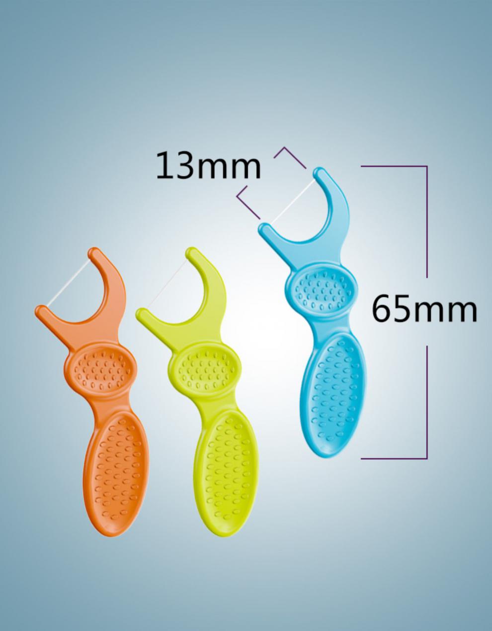 儿童牙线plackers宝宝剔牙线儿童专用超细婴儿牙线棒极细含氟牙签线