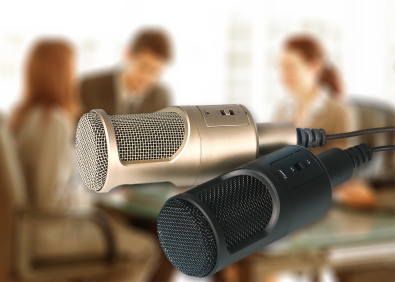 索爱麦克风上架有线电容麦克风电脑桌面直播k歌游戏语蓝桦静sf960黑