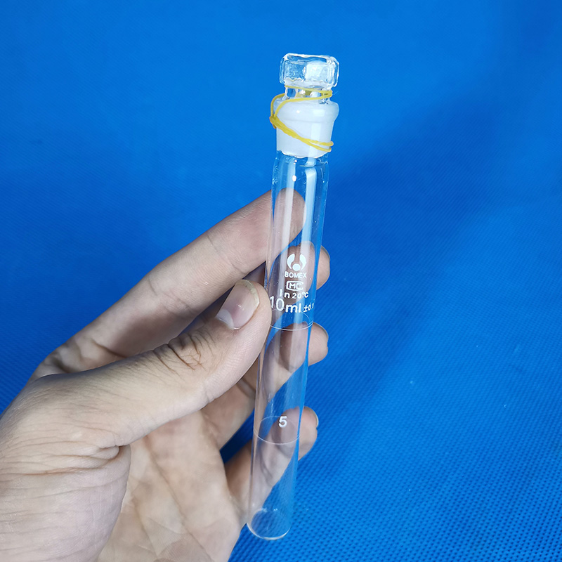 定制适用玻璃比色管25ml纳氏比色管6/12支10/25/50/100ml 比色管架子