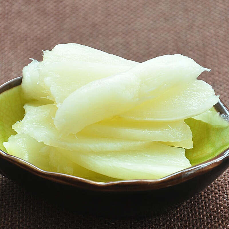 安徽泾县特产嫩生姜片手工腌制下饭菜泡菜腌菜腌生姜泡姜开胃菜
