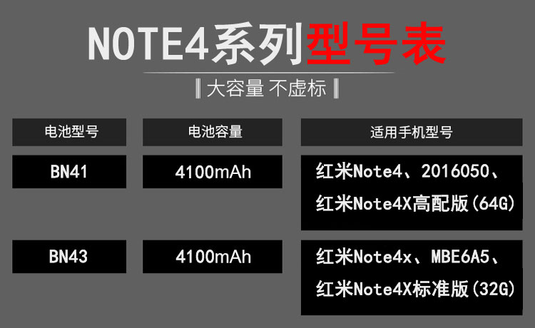 红米note4x电池bn43板benkd原装redminote4x mbe6a5 not4x not 红米