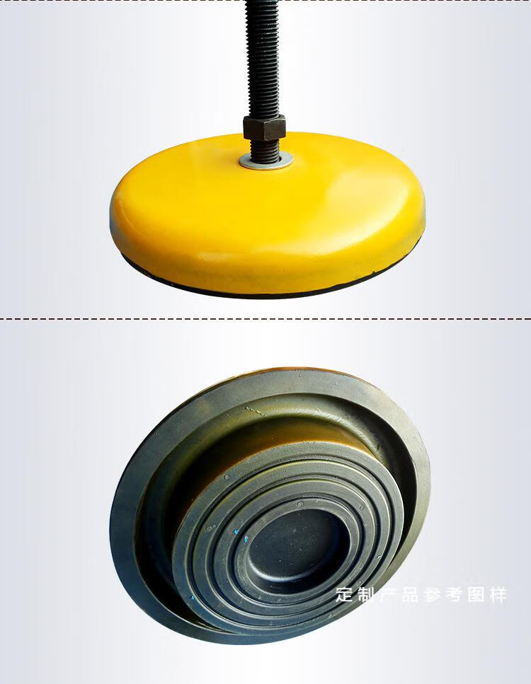 减震垫铁s7810黄色长城减震垫铁铸钢冲床垫铁机床垫脚机床减震Φ8024