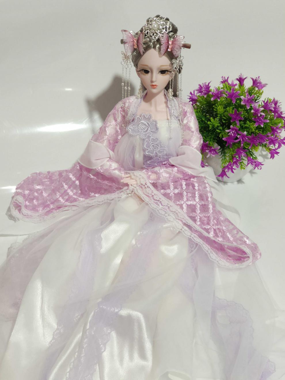 迪美芭比娃娃60厘米古风古装仿德芭比娃娃玩具女孩套装大号古代中国