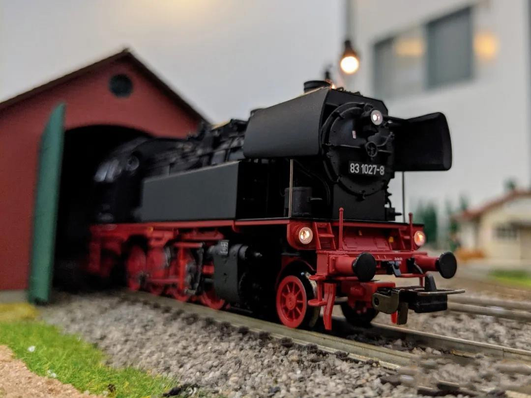 火车模型 50632 55916 br83蒸汽机车合金烟效音效ho 配套客车厢(5节)