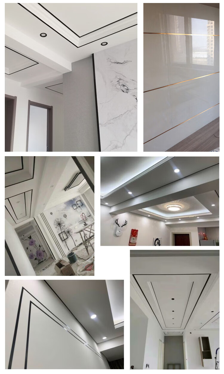 艺术美边线自粘石膏线吊顶装饰美边条阳角线平面贴客厅装饰自粘美边条