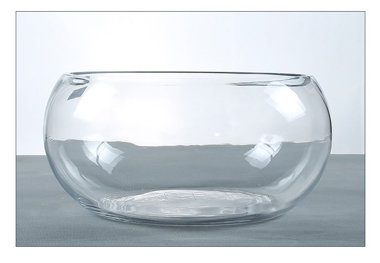 家用小型迷你创意玻璃超白观赏桌面办公桌风水圆形乌龟缸鼓30缸六件套