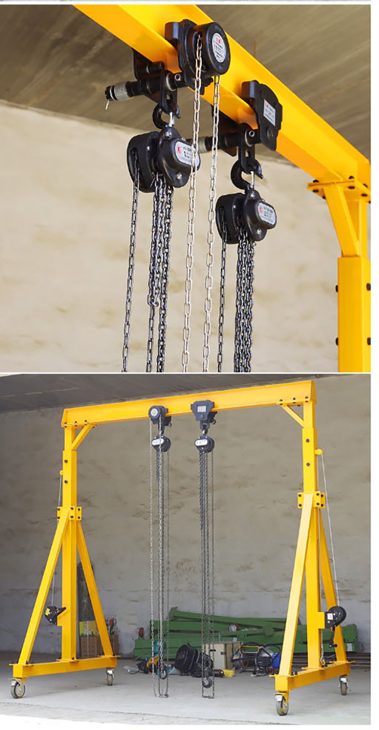 龙门吊龙门吊架移动15吨小型工字钢吊架龙门架起重提升机家用1吨高2米