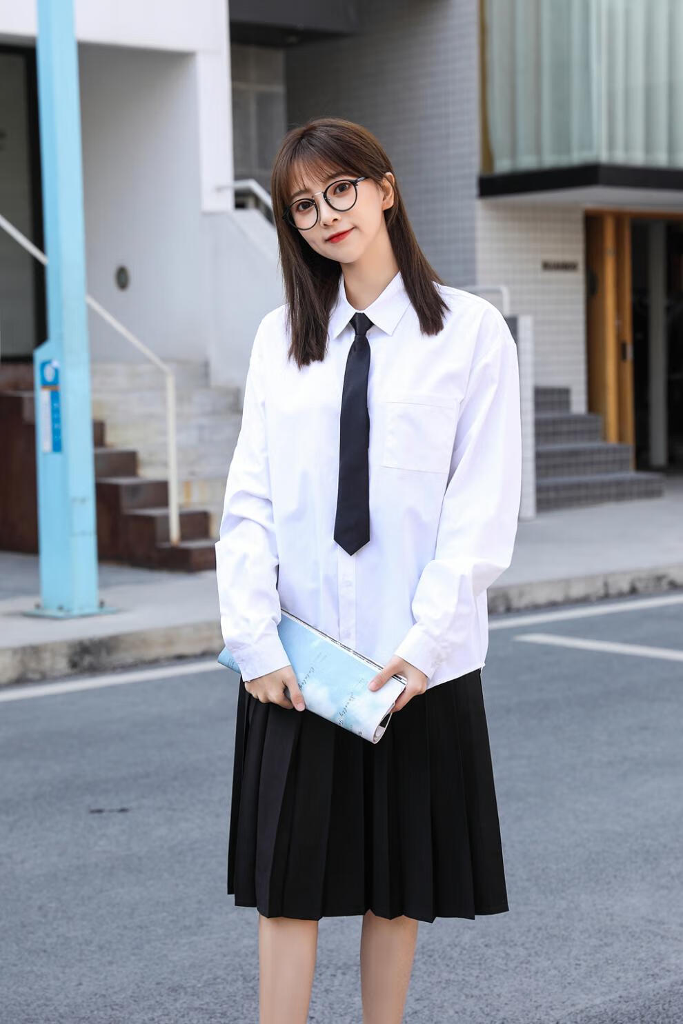 佐渥初中校服套装高中生学院风英伦毕业班服女生裙子合唱服装学生长裙