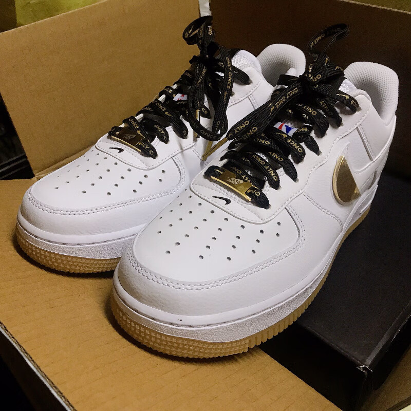 适配1once空军一号af1金字 once金属扣鞋带 金字白字鸳鸯 送金属扣