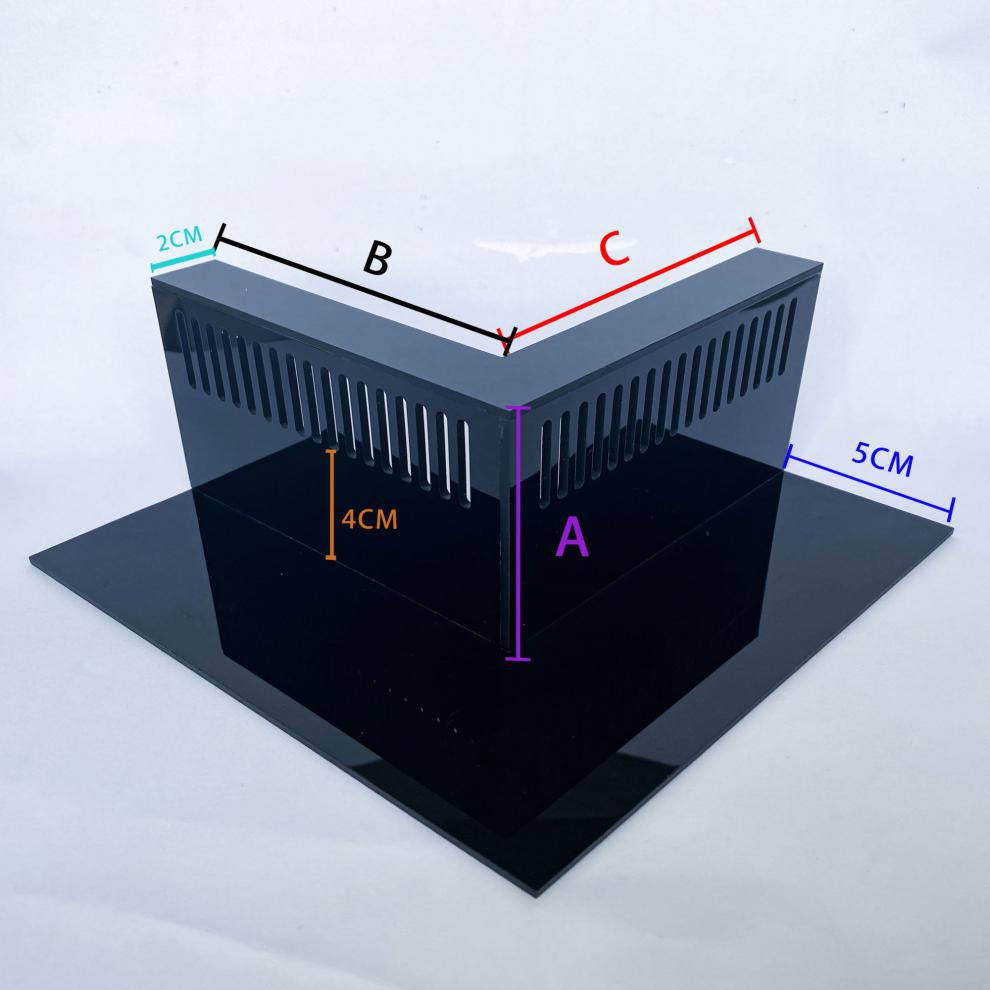 森鱼缸挡沙板睿金亚克力直角挡沙板鱼缸溢流区溢流板鱼梳改防沙挡板