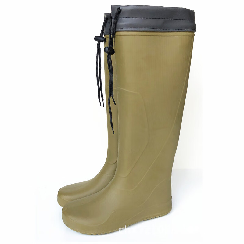 秦帅 新轻柔雨鞋男士超高筒水鞋eva超轻水田防水雨靴平底抓鱼钓鱼野鸟