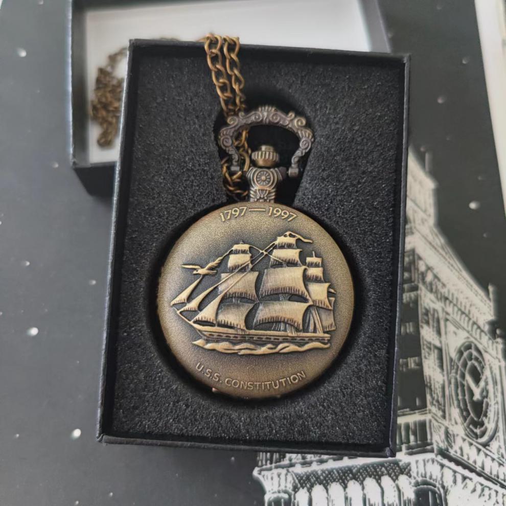 怀表链子 怀表男款复古儿童哈利波特翻盖女孩学生链子吊坠男士电子