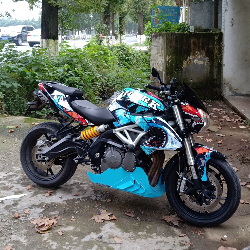 黄龙600摩托车版画贝纳利bj bn tnt贴纸摩托全车贴膜贴花版花拉花 4号