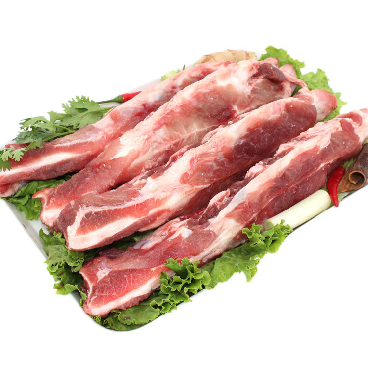 猪胸骨新鲜猪脆骨猪软骨猪排骨带肉猪大骨筒骨冷冻猪骨林诺新威5斤