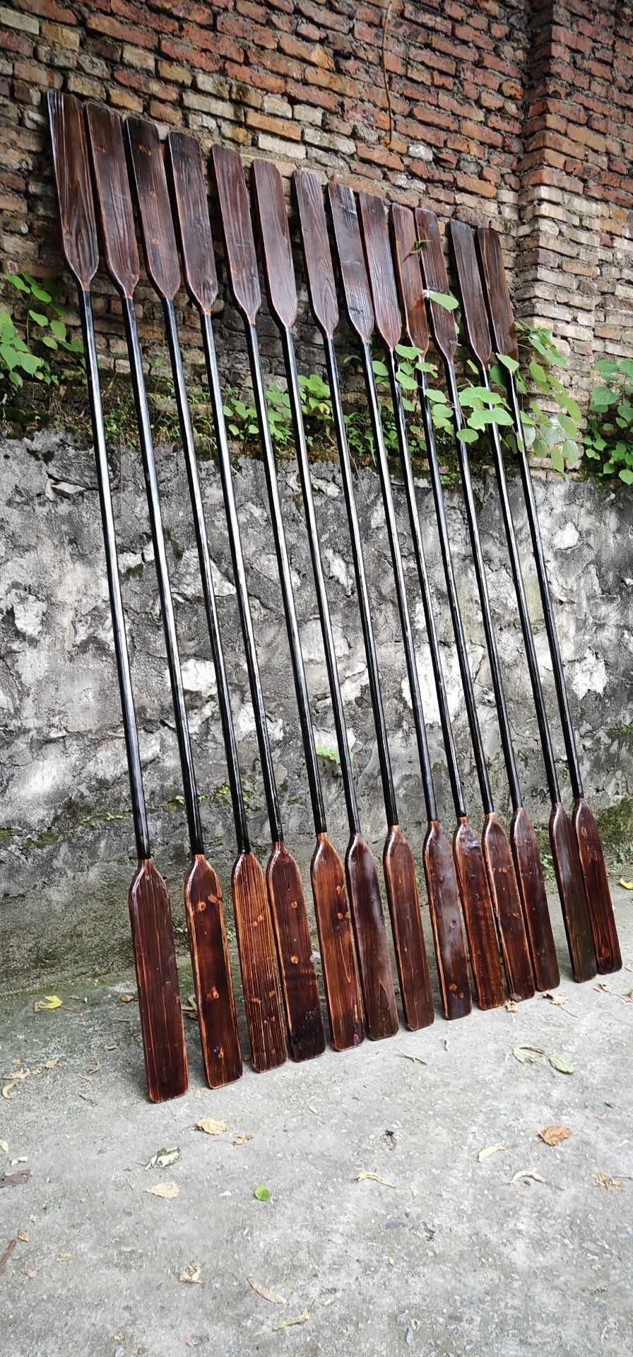 龙舟桨船桨划桨手摇皮划艇船桨板拖尾桨龙舟漂流实木划船桨舵道具单只