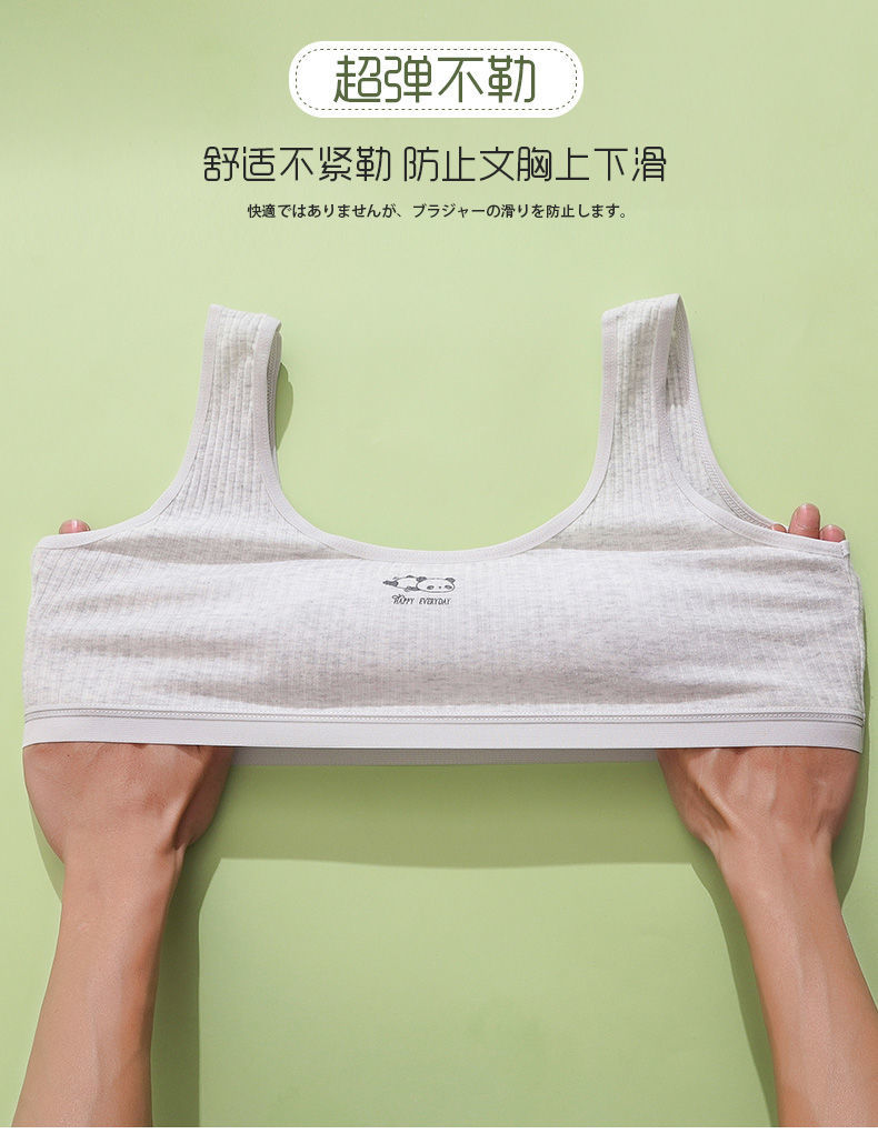 女童学生内衣发育期小背心青春期小女生内衣初中生少女文胸棉中学生