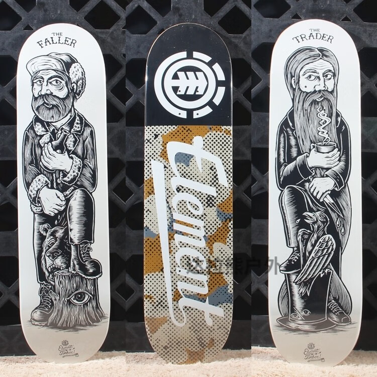 element专双翘业滑板板面 nyjah王一博同款双翘初学者男女生plan b