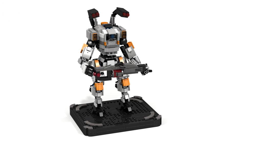 泰坦陨落bt7274机甲积木moc拼插以上绿色通用 升级版【图片 价格 品牌