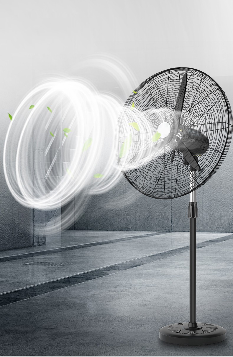 大功率工业电风扇落地强力挂壁机械式家商用大风力烧烤工厂牛角扇淘力