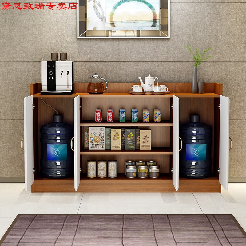 茶水间柜子 办公茶水间吧台 茶水间茶水柜桶装水柜子 家用 小型厅欧式