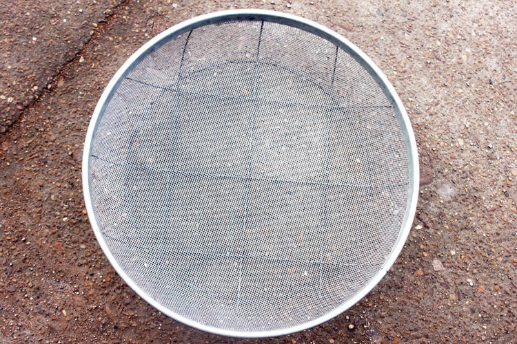 不锈钢筛沙网钢丝簸箕铁丝园艺大号茶叶网格烘干网筐筛网谷筛子 直径4