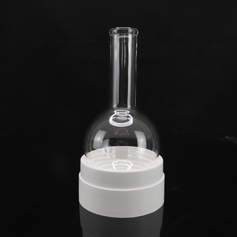 软木烧瓶橡胶硅胶托漏斗托塑料烧瓶托木质烧瓶底座圆底烧瓶抽滤垫