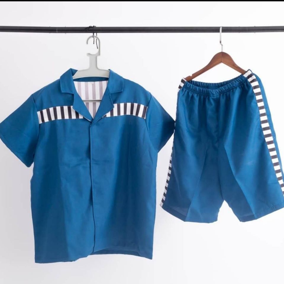 加梵森看守所监狱春秋衣服 囚犯衣万圣节表演服监狱犯人囚服长袖印字