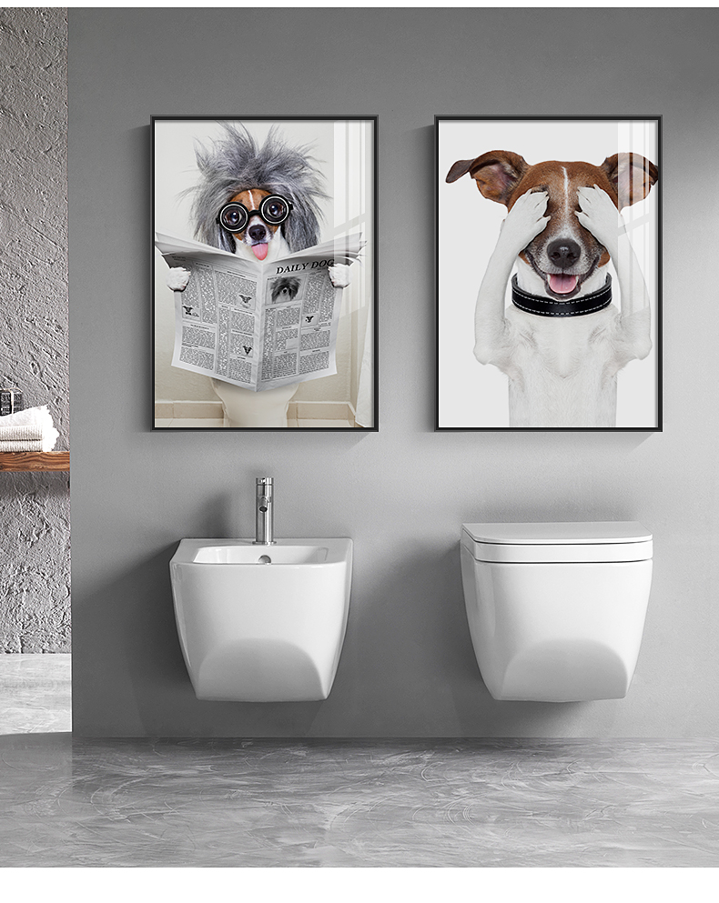 nessa现代简约卫生间装饰画轻奢酒店浴室防水样板房洗手间厕所墙壁挂