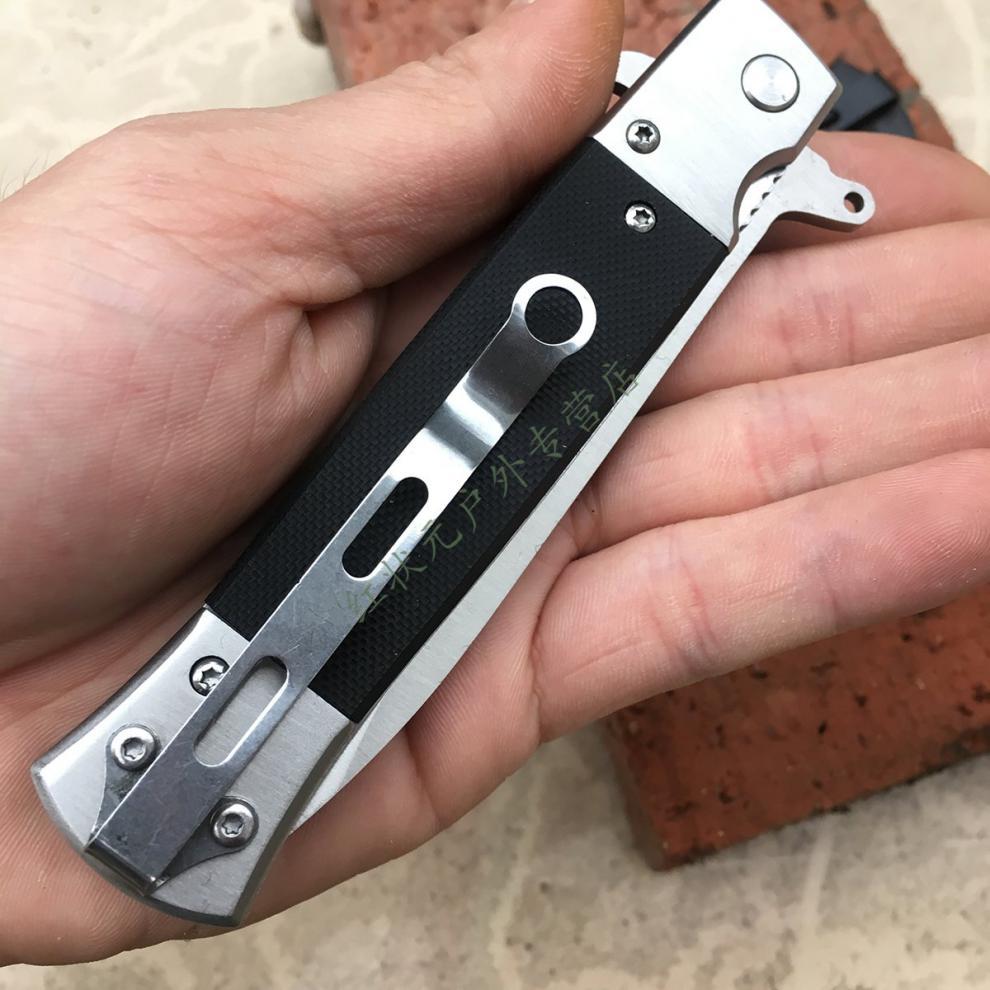 同款【防身兵器库】直出弹簧伸缩刀防身自弹刀弹跳按钮式弹簧折叠防身